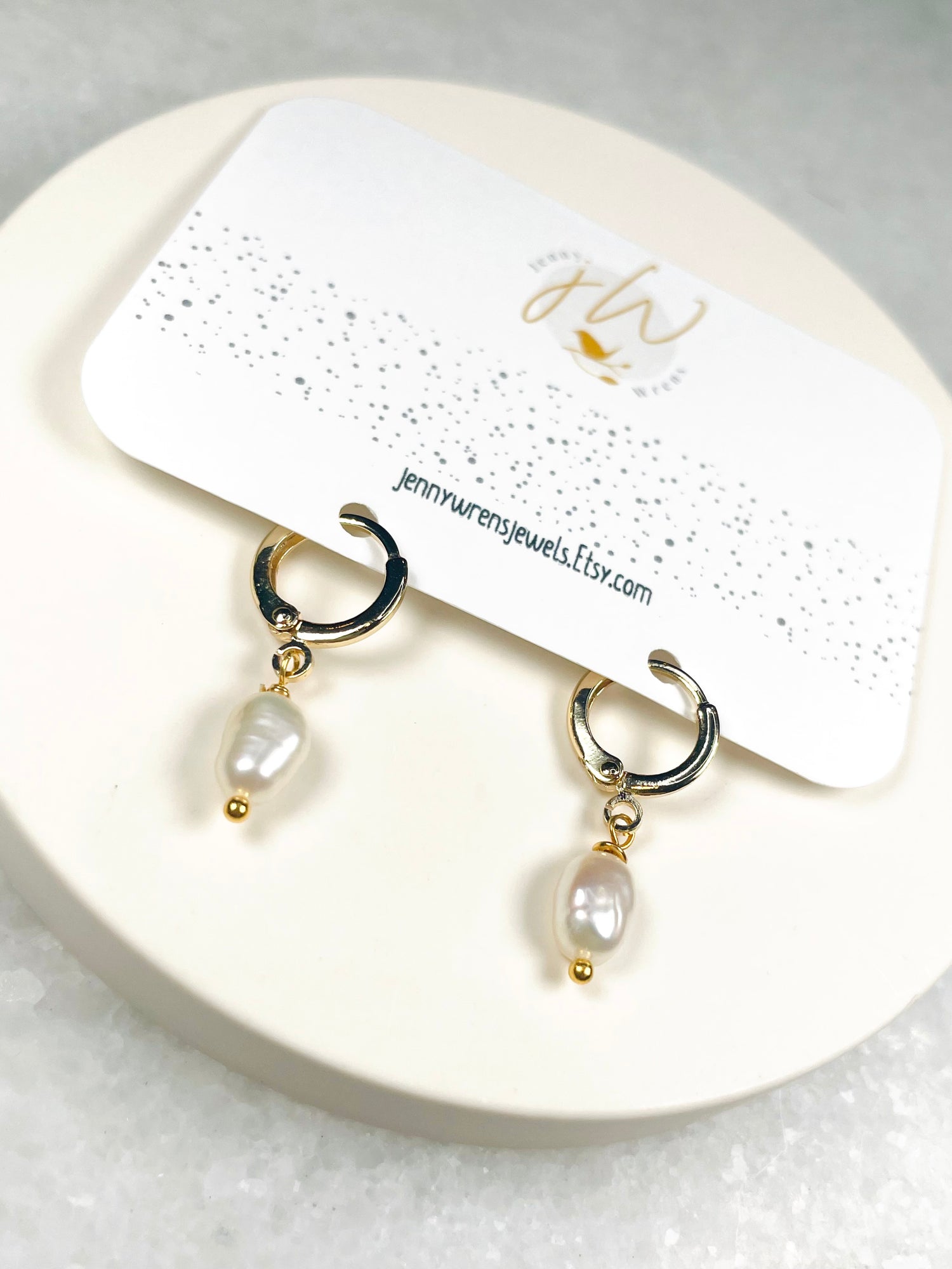 Freshwater Pearl Huggies