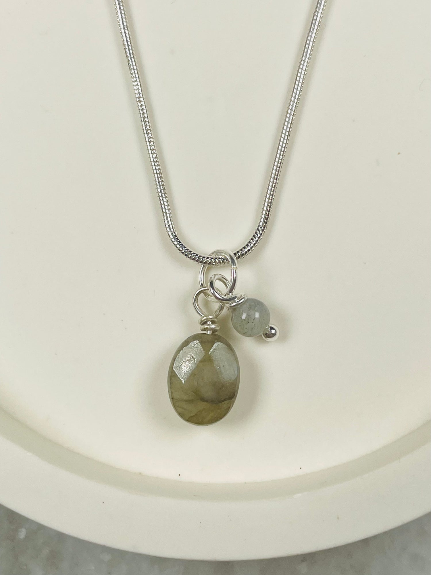 Labradorite Cluster necklace