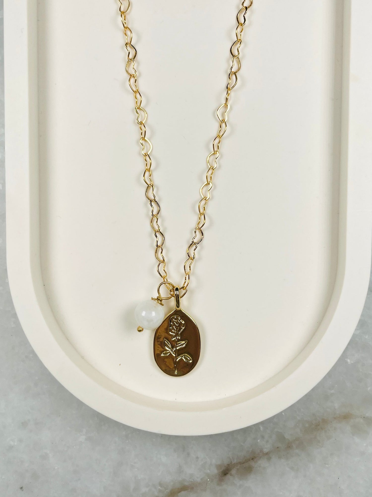 Moonstone Gold Pendant