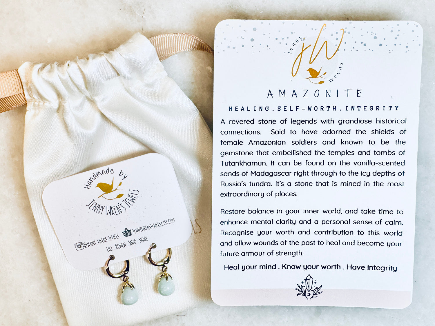 Howlite Huggie Earrings