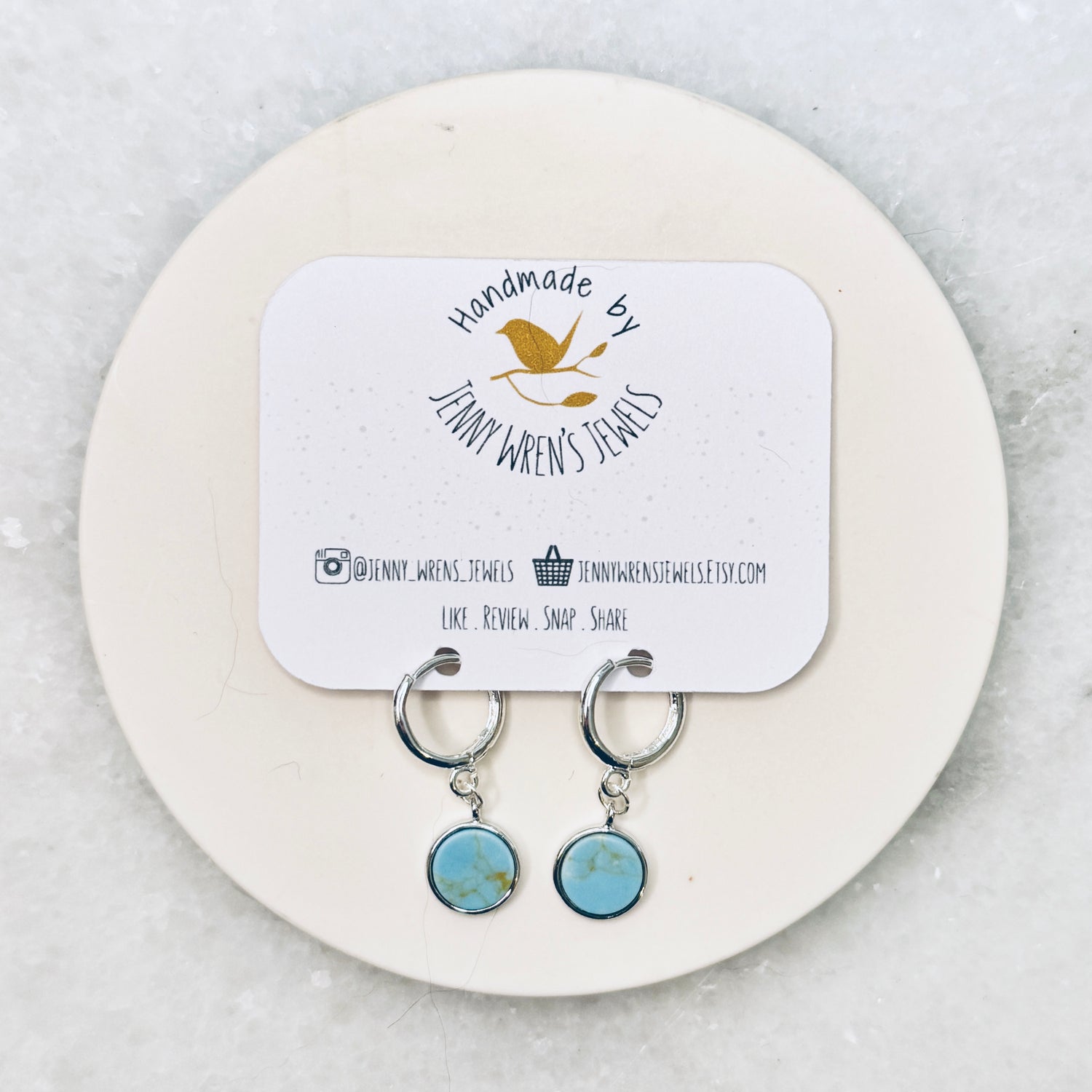 Turquoise Hoop Earrings