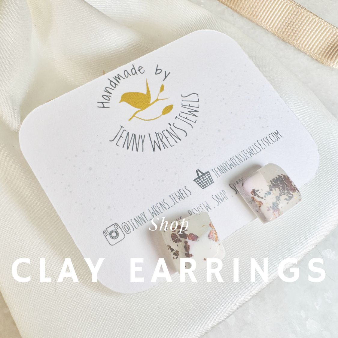 Jenny Wrens Clay Earrings