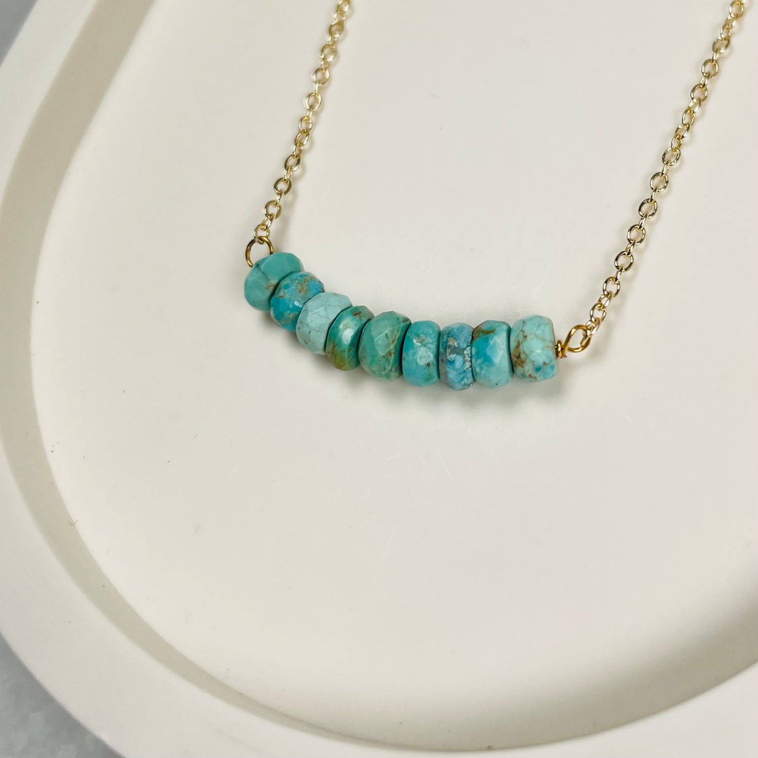 Faceted Turquoise Necklace