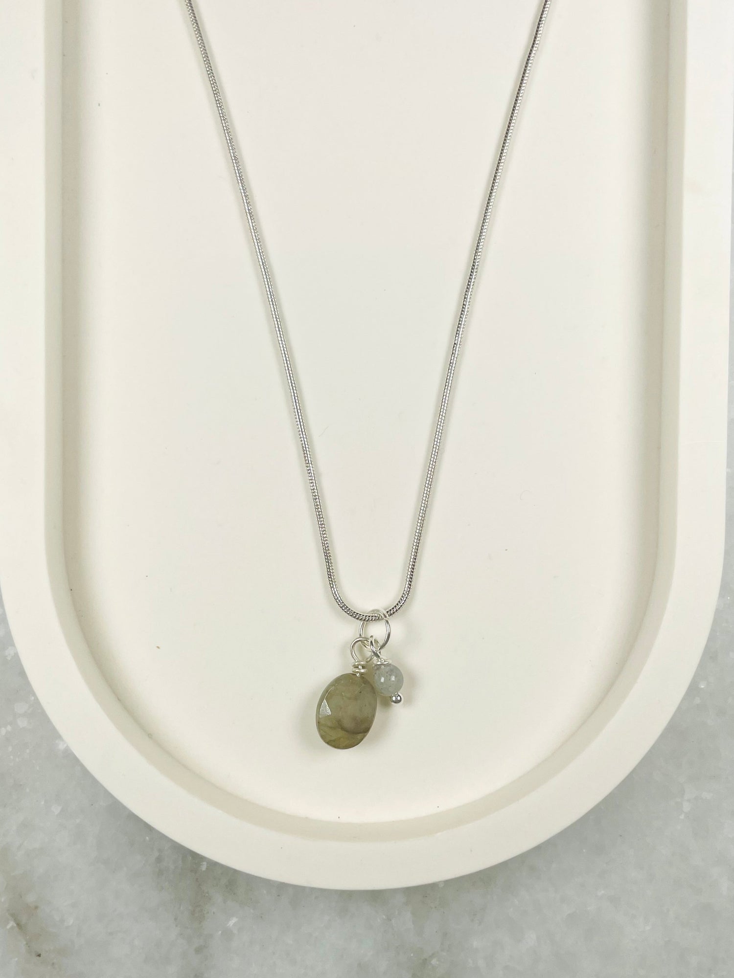 Labradorite Cluster necklace