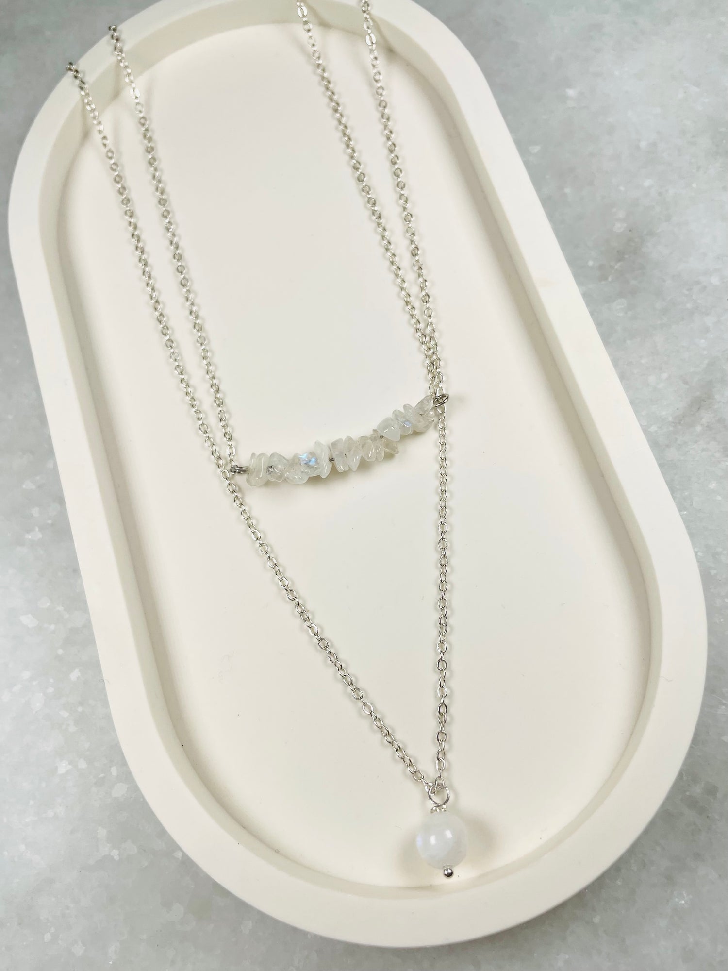 Moonstone Layered Necklace