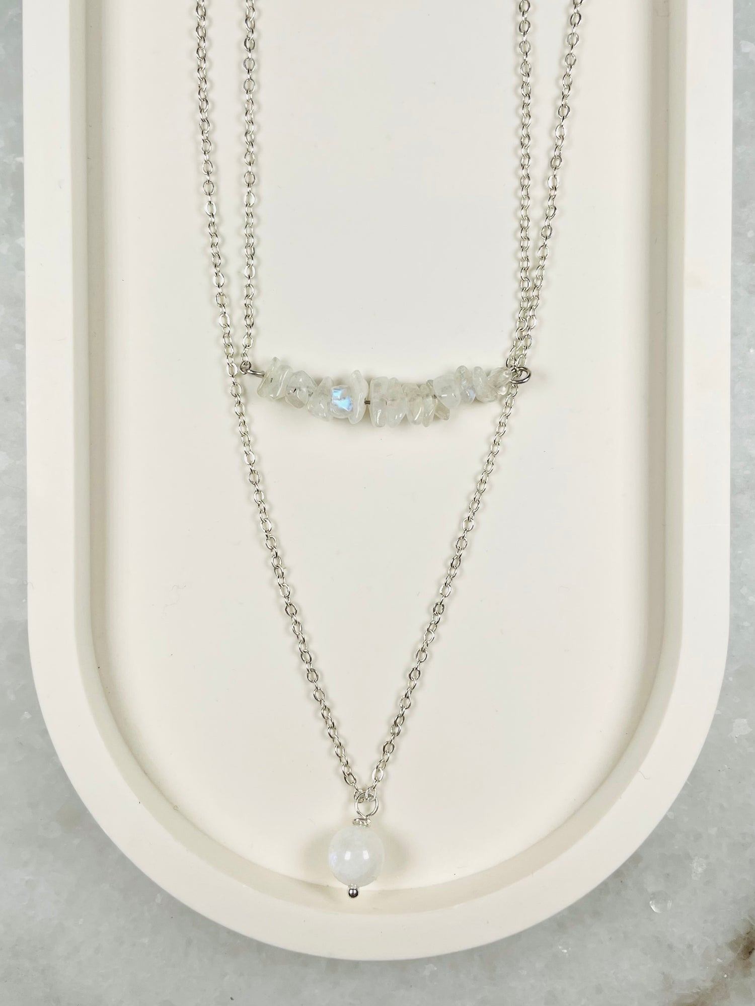 Moonstone Layered Necklace