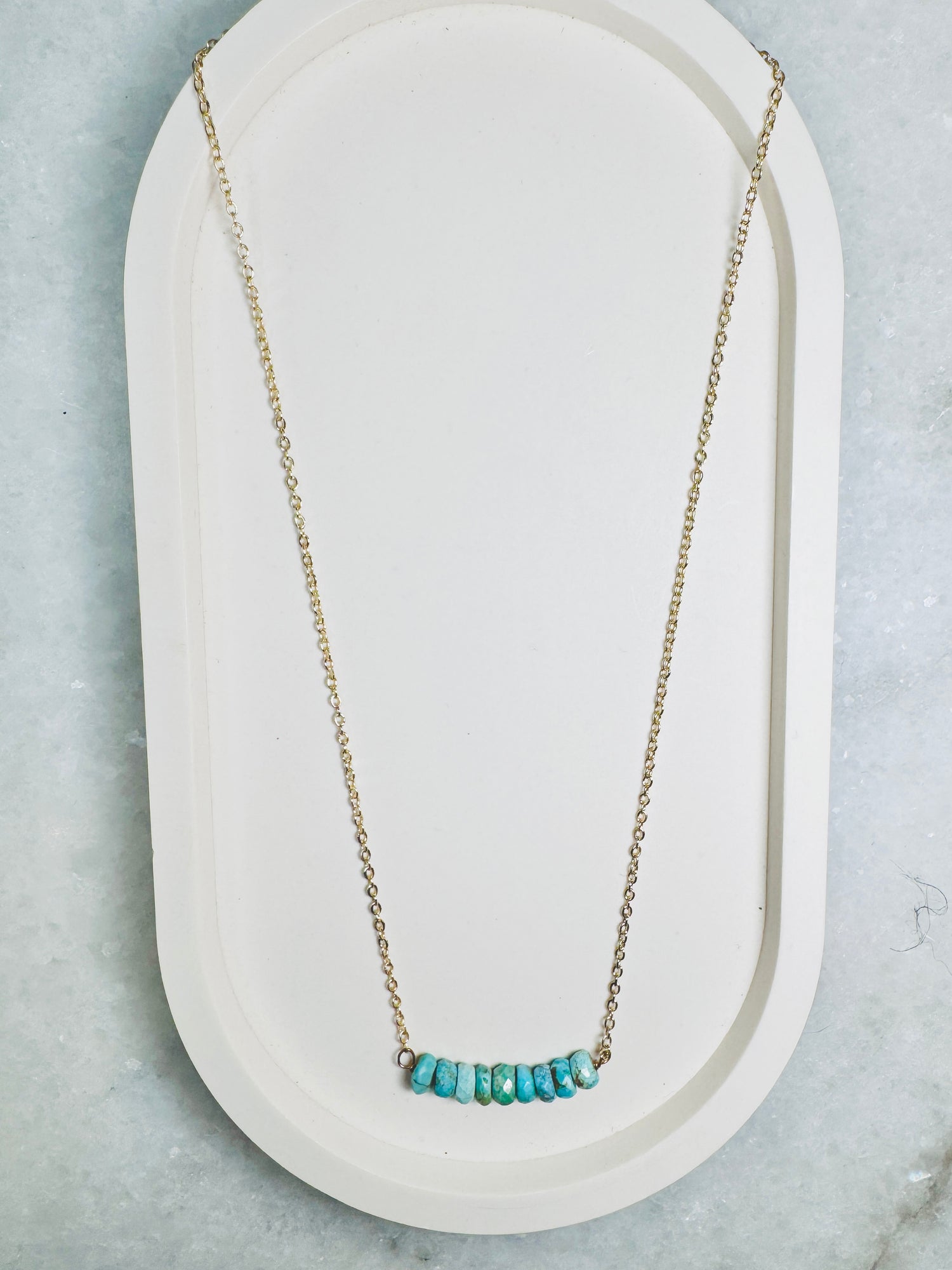 Faceted Turquoise Necklace