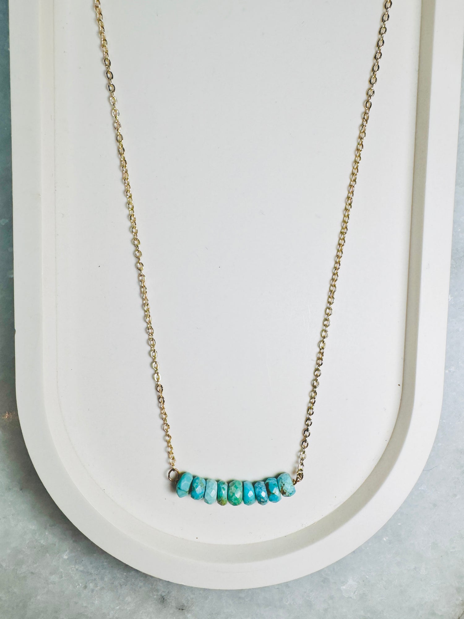 Faceted Turquoise Necklace